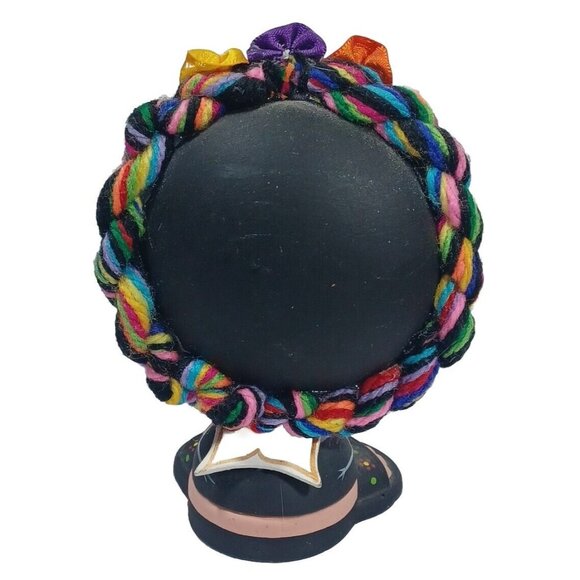 Unique Terracotta Clay Frida Kahlo Angel  Figurine  Hand Painted Mexico … - Picture 7 of 10